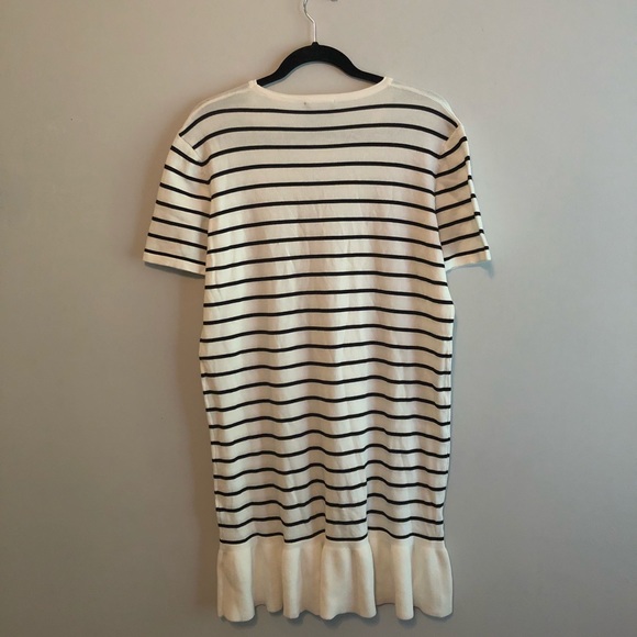 Lumiere Stripped Short Sleeves Sweater Dress - Picture 6 of 6